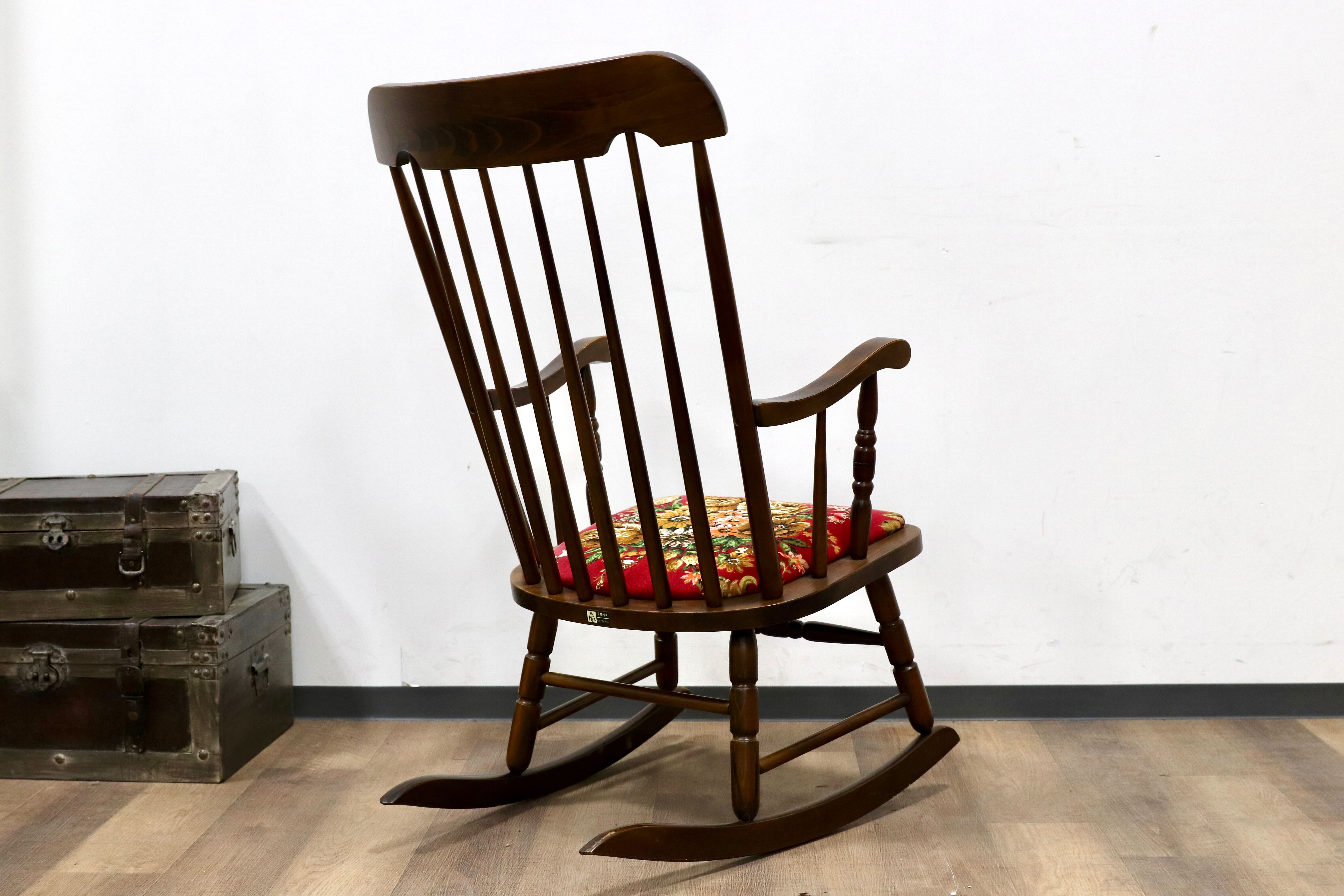 GMGS241○飛騨の家具 ヒダ ダイネット ロッキングチェア 揺り椅子