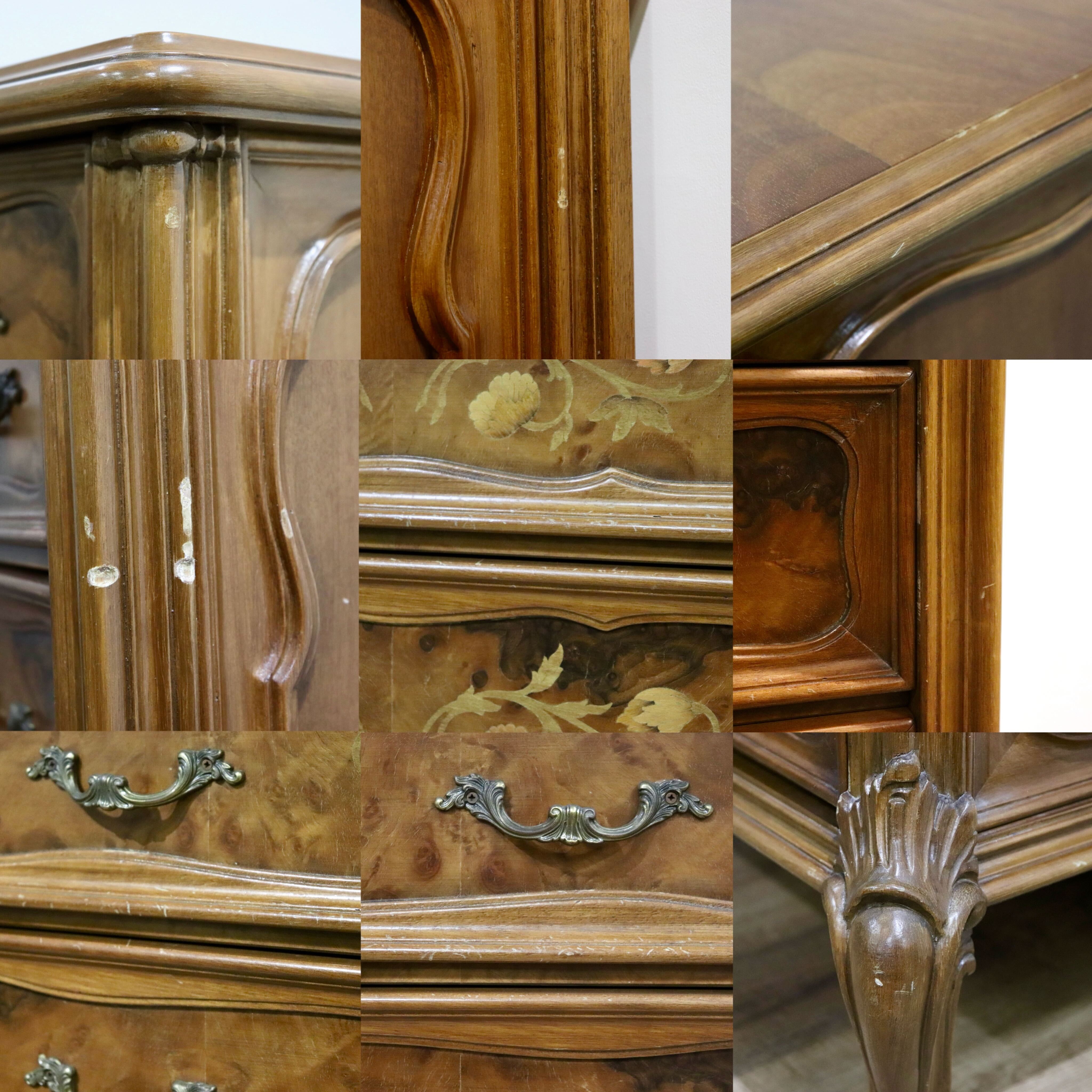 GMHN267B○イタリア製 西洋 アンティーク 4段チェスト 洋服タンス 整理