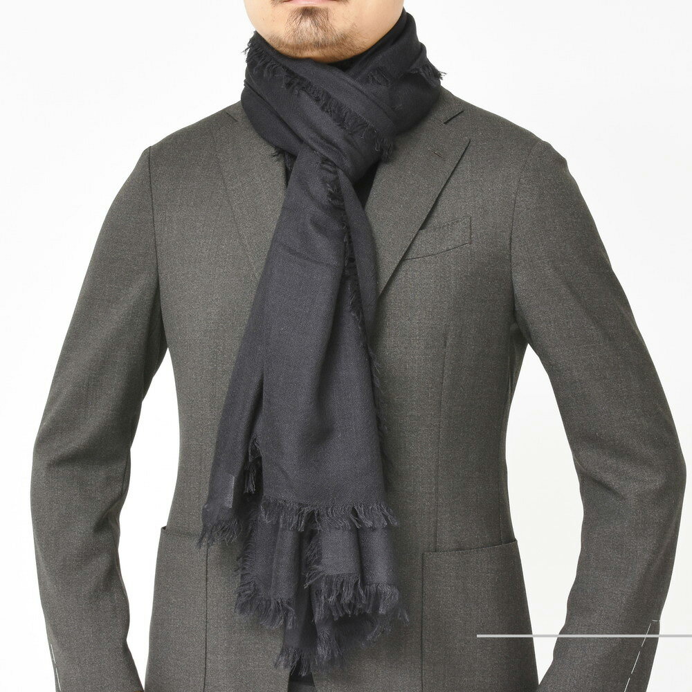 不朽の名作！Cruciani(クルチアーニ)カシミアシルクフリンジストール