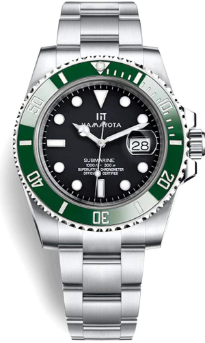 HAMAYOTA 腕時計 サブマリーナ メンズ 自動巻き ブルーベゼル