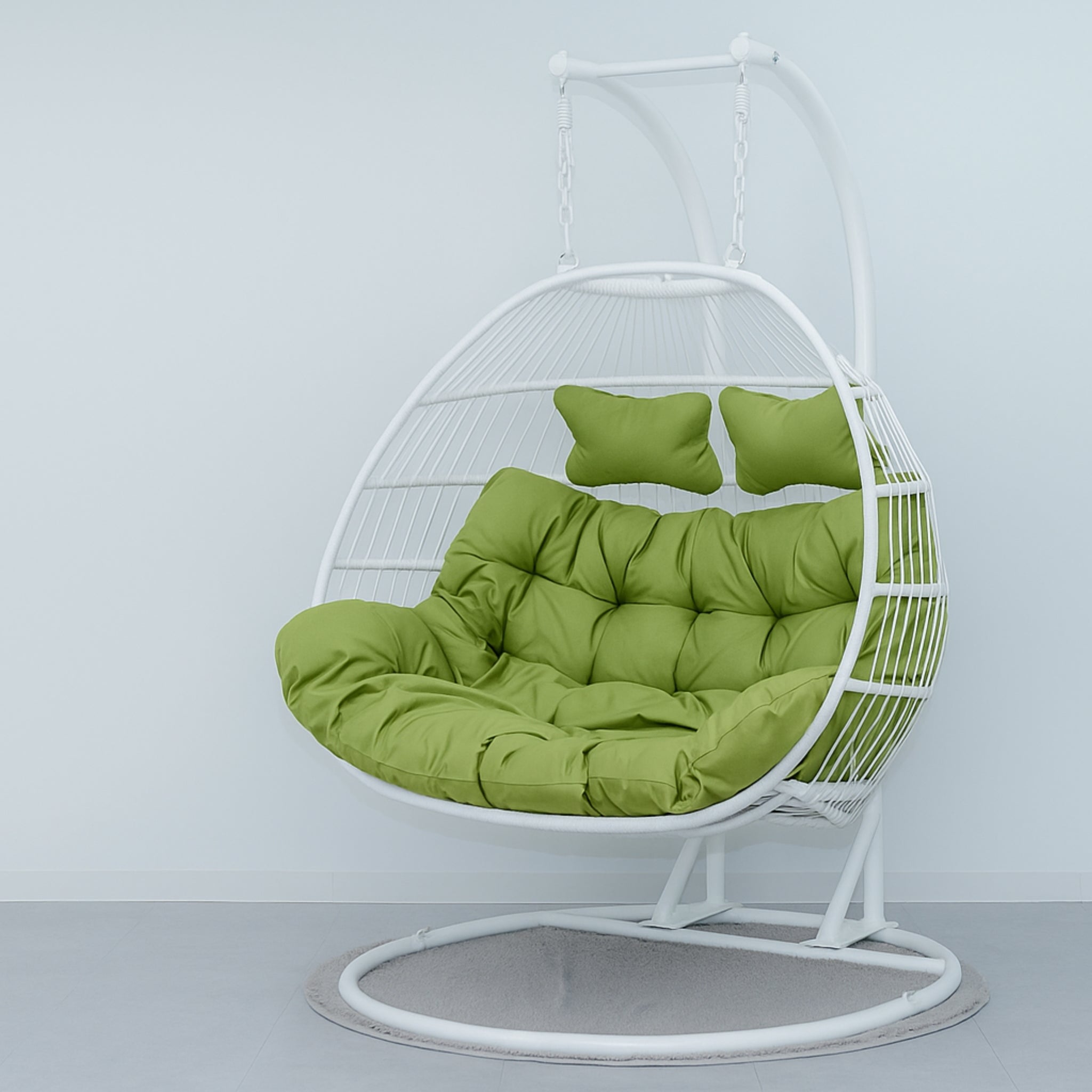 Crush D 2人掛け折り畳みハンギングチェア｜耐荷重180kg・収納簡単