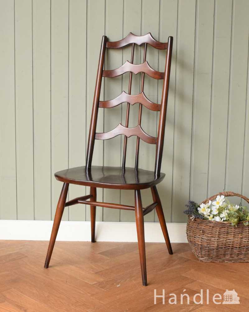 アーコールのラダーバックチェア（アップルチョコ色）(ear-23-p