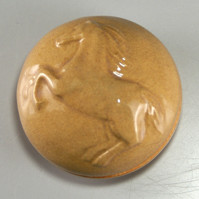 香合・赤 干支（午） | 萩焼ショップ【泉-IZUMI】