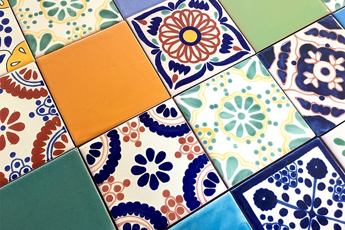 陶器質タイル MEXICAN メキシカン 柄 [110角]｜タイル｜室内壁タイル