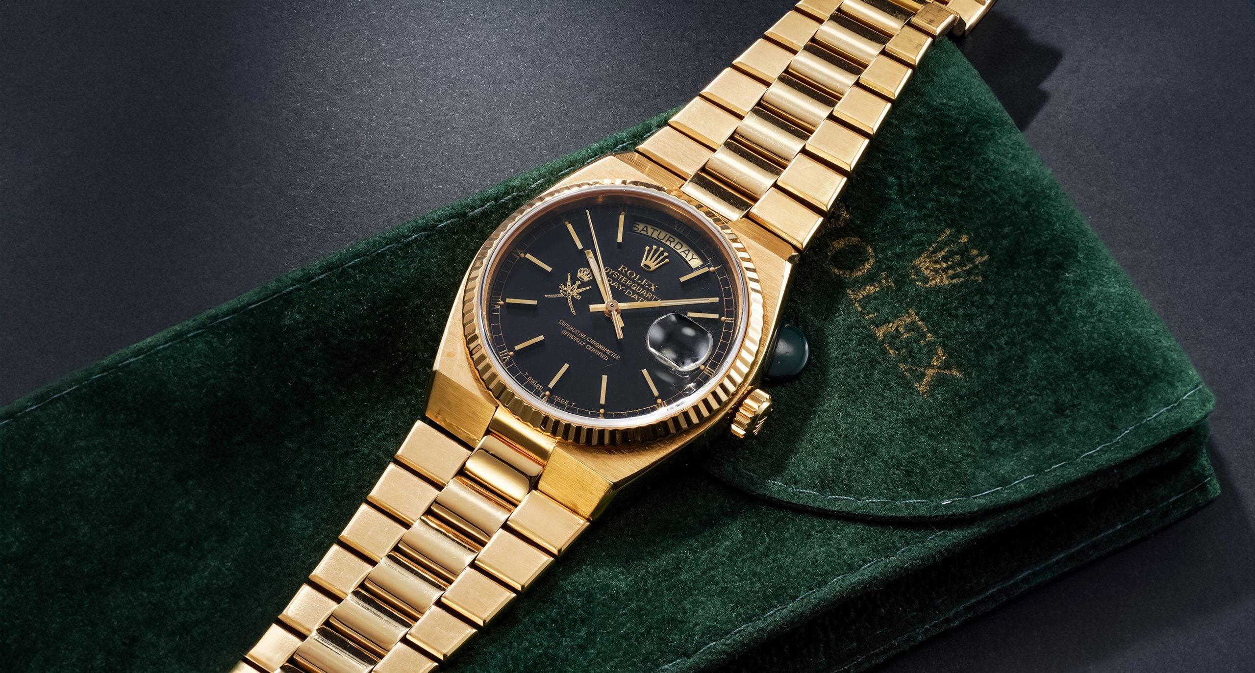 Oman Khanjar Dial 19018 Rolex Oysterquartz – Hairspring