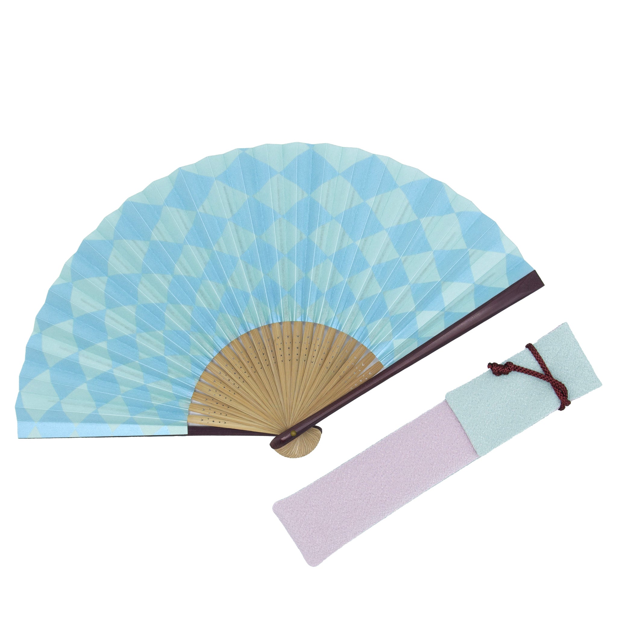 市松モダン 扇子セット -婦人-（全2種類） – 白竹堂オンラインショップ