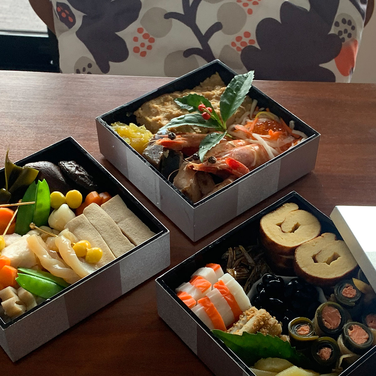 箔一 hakuichi 金箔 金沢箔 金沢 工芸品 市松 三段重(銀)