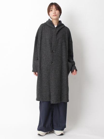 Vert ガーゼクレーター天竺ウールコート(裏地無し)（ウールコート