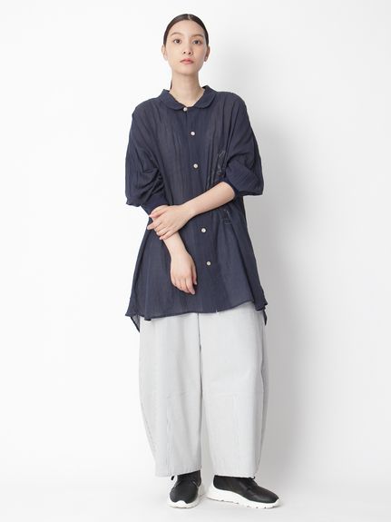 セリッシュミントサッカーコクーンパンツ（ワイドパンツ）｜KEI Hayama