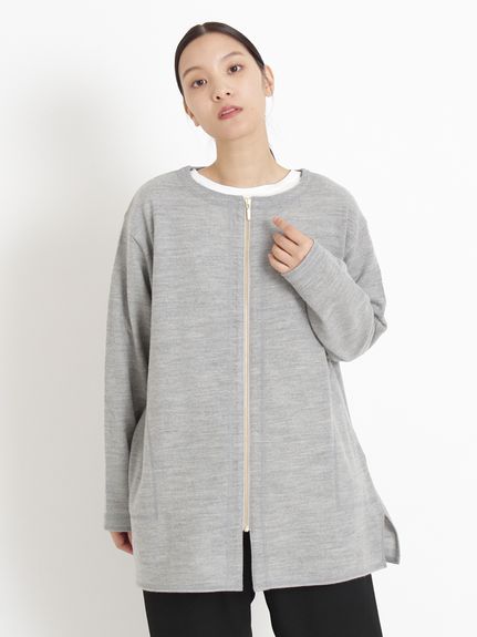 バランサーミルドジップアップカーディガン（カーディガン）｜KEI