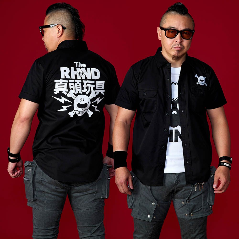 商品情報】《RHND展 復活!初代真頭玩具》スカル刺繡入り！ワークシャツ