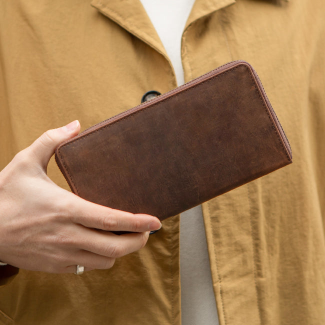 長財布 ラウンドファスナー 本革 Hallelujah