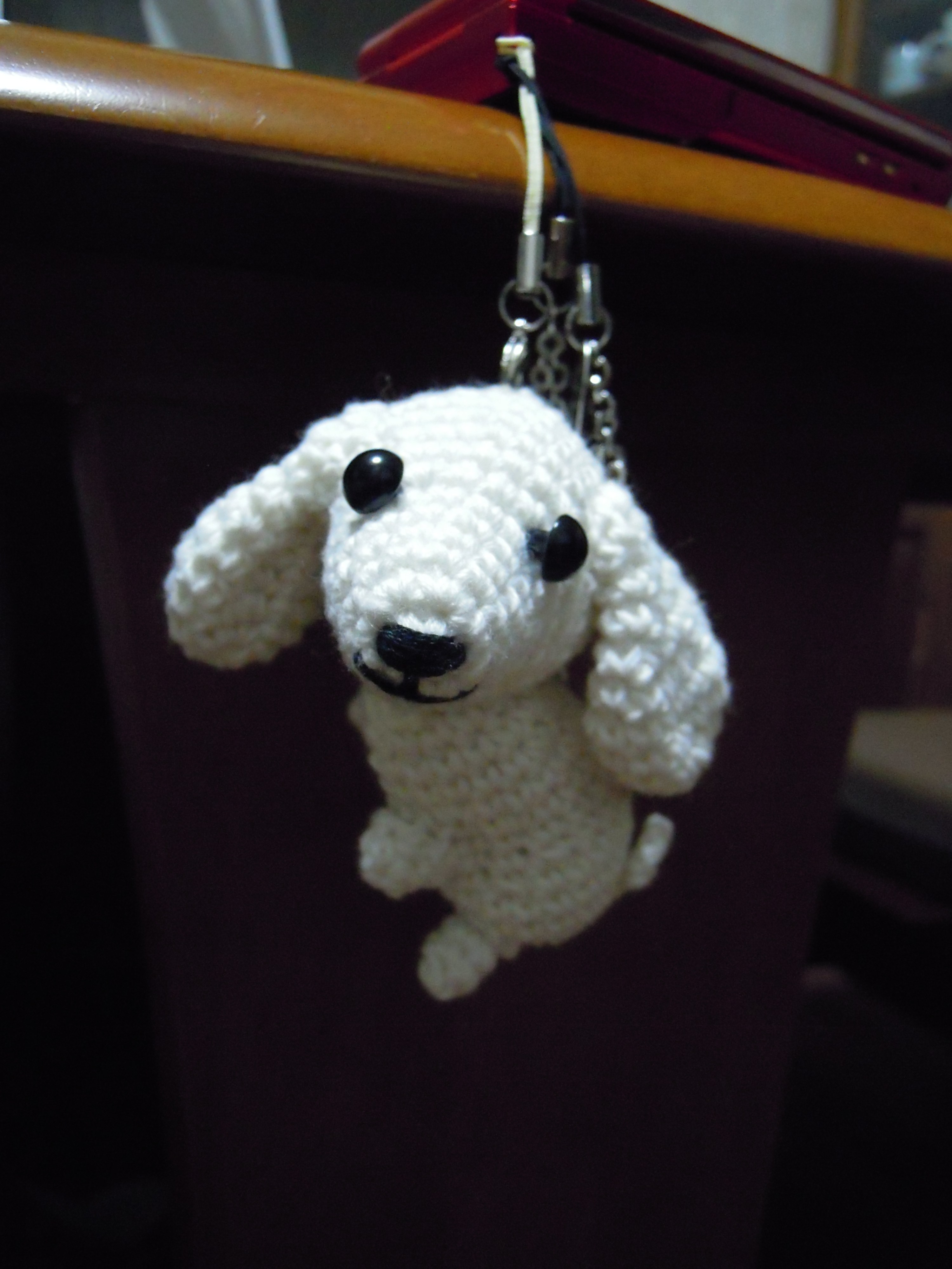 ミニチュアダックスフンドのストラップ＠かぎ針編み: アールのハッピー