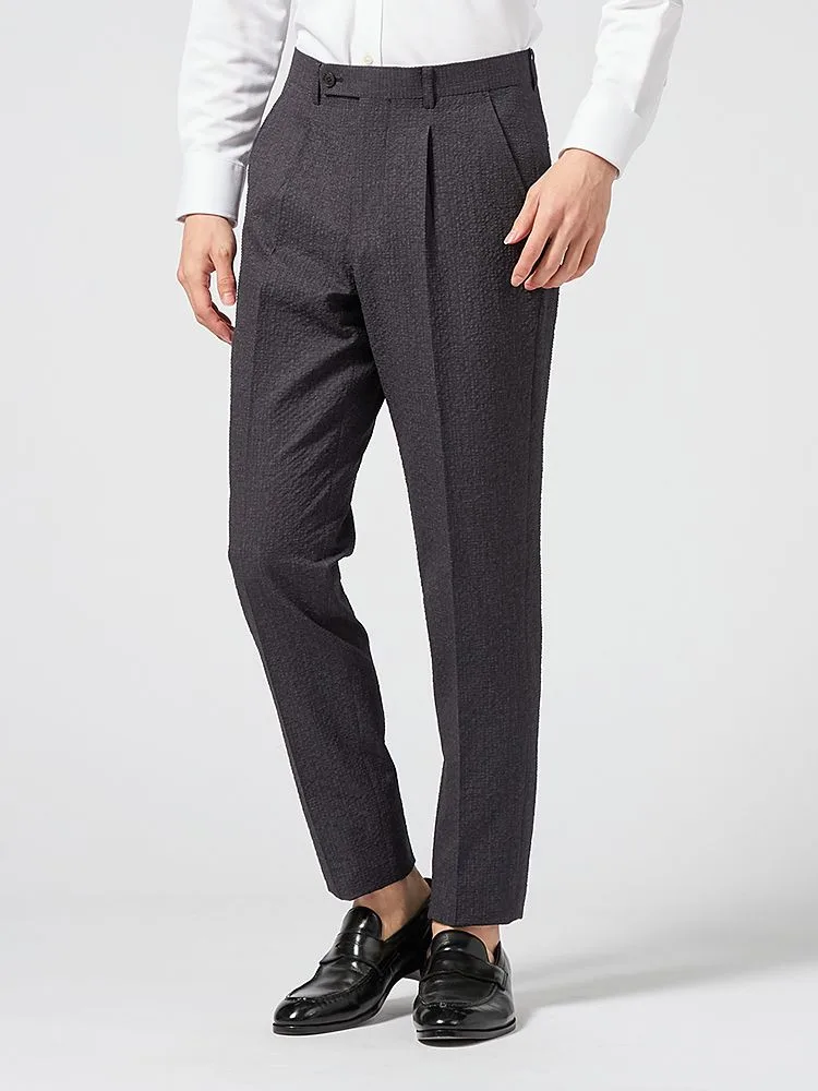 M．グレー 【上下ウォッシャブル】スーツ 2つボタン 軽量 表地