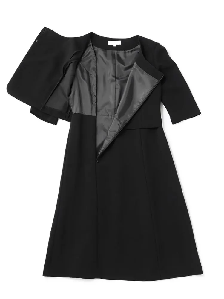 フォーマル2点セット】テーラードジャケット/前開きワンピース