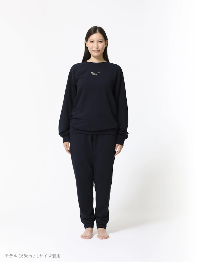 ピンク 【テンシャル】BAKUNE RECOVERY WEAR Sweat Shirt Womens