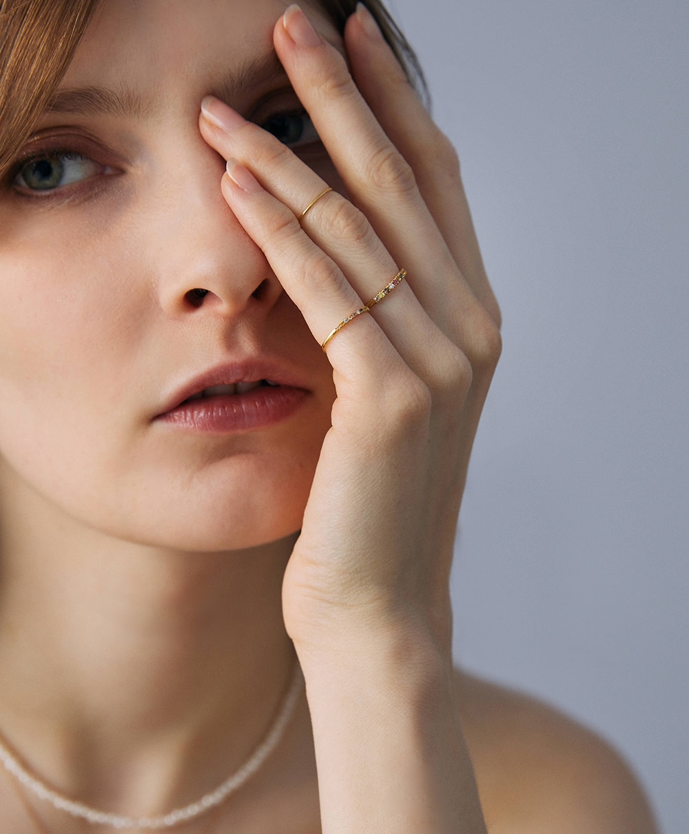 9stones Navaratna pinky ring /ロシアンレムリアンシード クォーツ