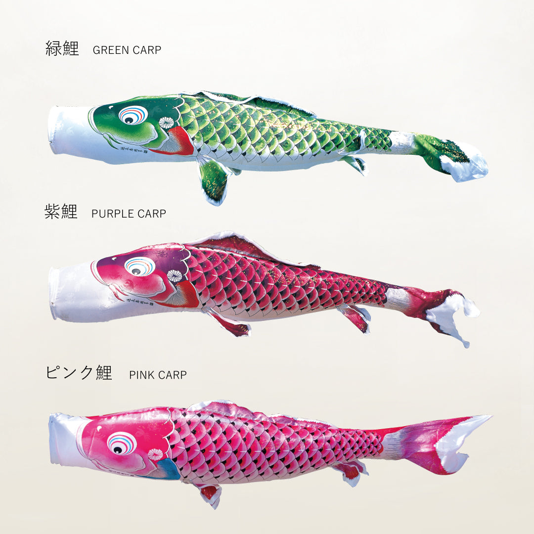 ピンク鯉 慶祝の鯉【吉兆】単品鯉のぼり – 晴れと暮らす