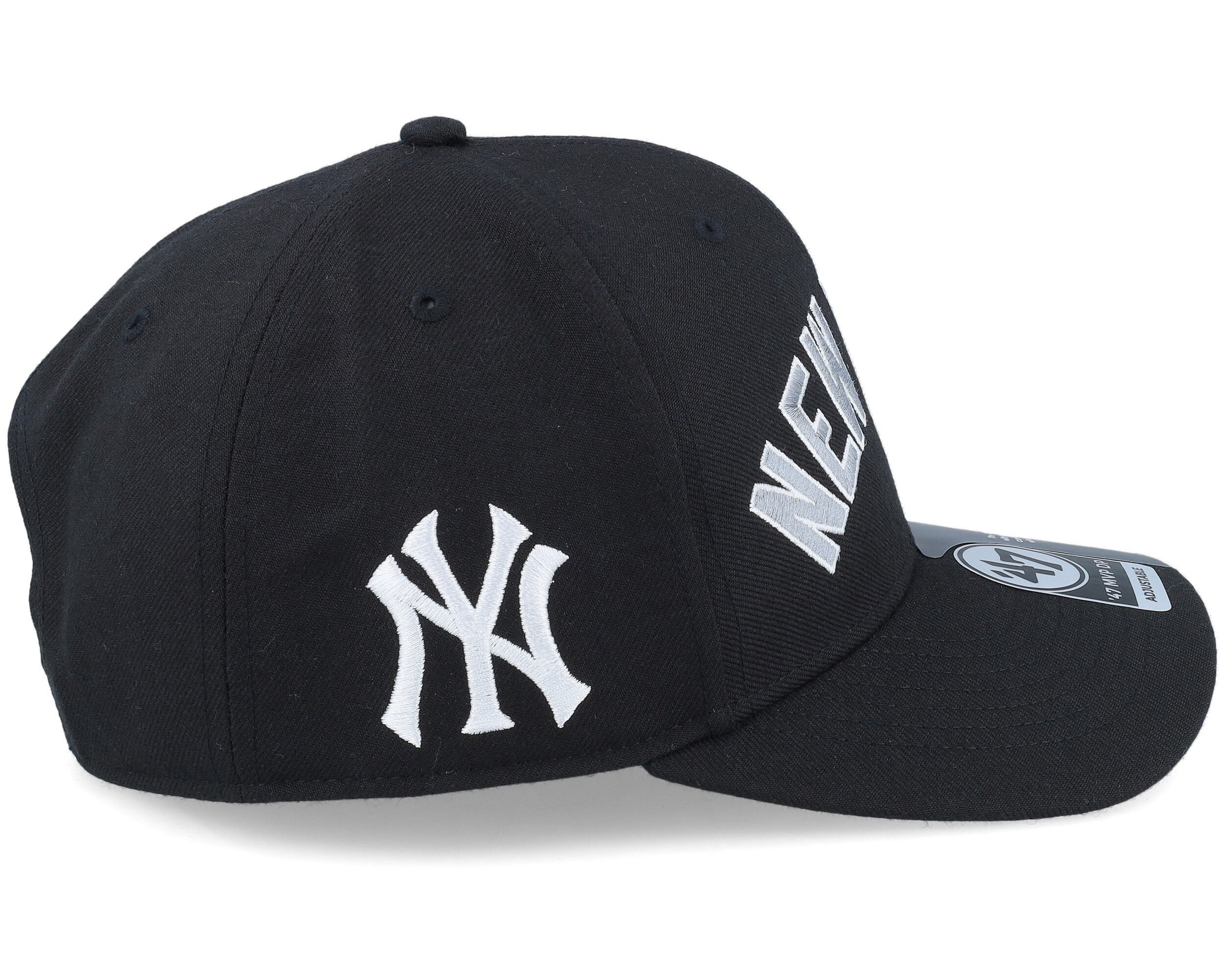 New York Yankees MLB Replica Script Mvp Dp Black Adjustable