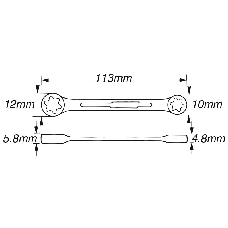 609-E6XE8 E型TORX®メガネレンチ – HAZET JAPAN