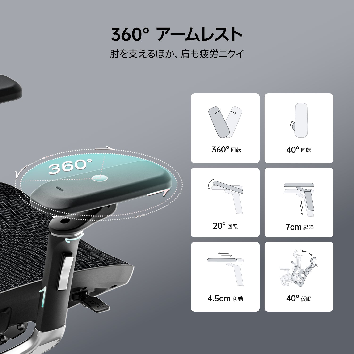 HBADA E3 Ultra 人間工学オフィスチェア（フットレスト付き）