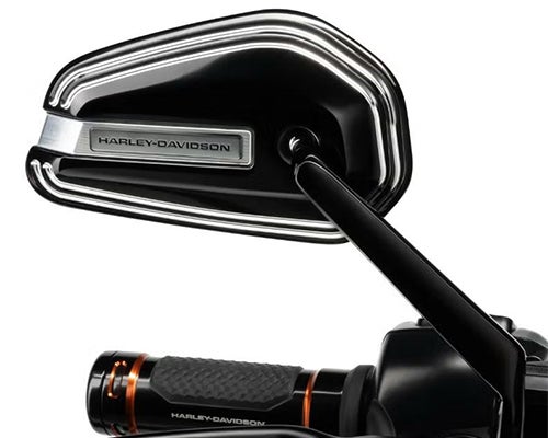 Willie G スカル・ティアドロップミラー (ブラック) 【スポーツスター