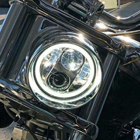 WMW プロジェクターLED 5-3/4インチ・ヘッドライト ハーレー用