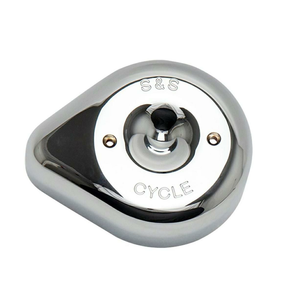 SALE】S&S ステルスエアクリーナー用 ティアドロップカバー クローム