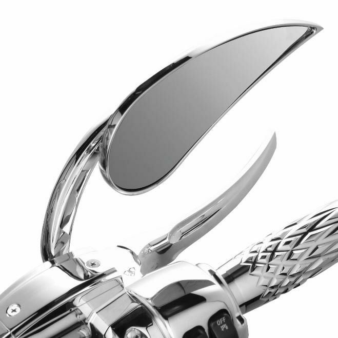 アレンネス ラッドII ティアドロップ・ミラー クローム 右 |ハーレー
