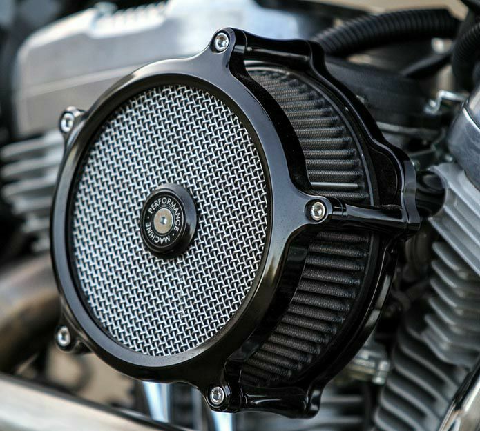 パフォーマンスマシン エアクリーナー SUPER GAS ブラック |ハーレー