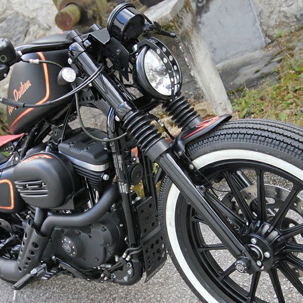 Cult Werk ハーレー用フォークブーツセット(39㎜フォーク用) ブラック