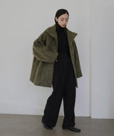 シャギースタンドカラーコート – hellam