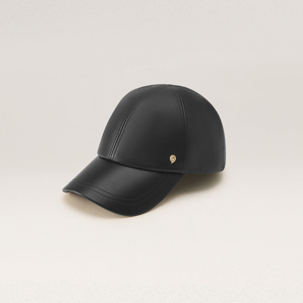 Buy Lexie Leather Cap - Black - Helen Kaminski