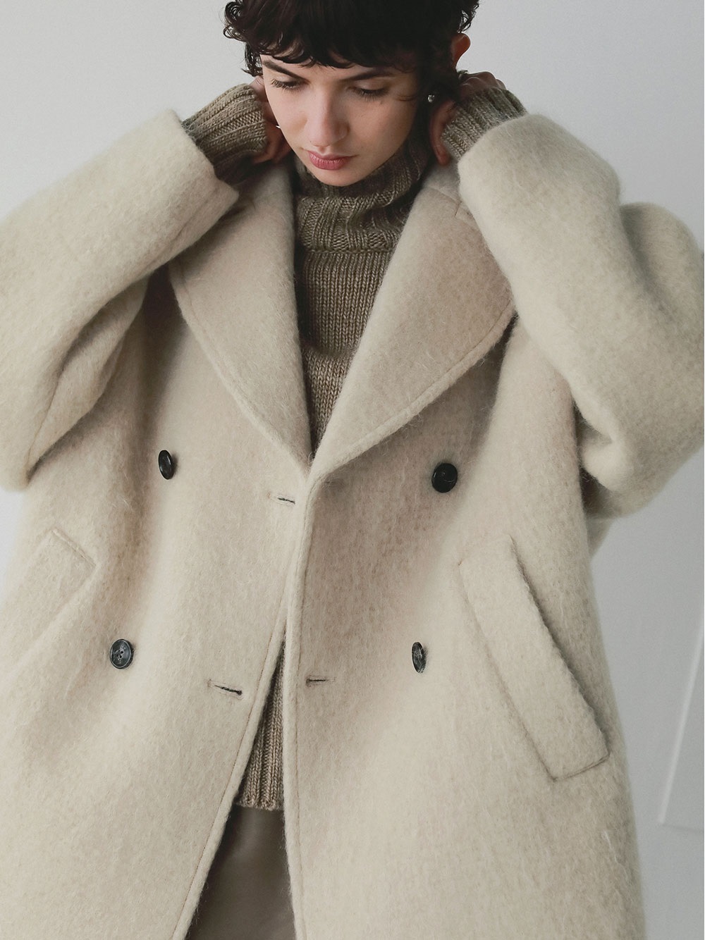 TICCA 別注モヘアPコート | Outer | HER. Online Store