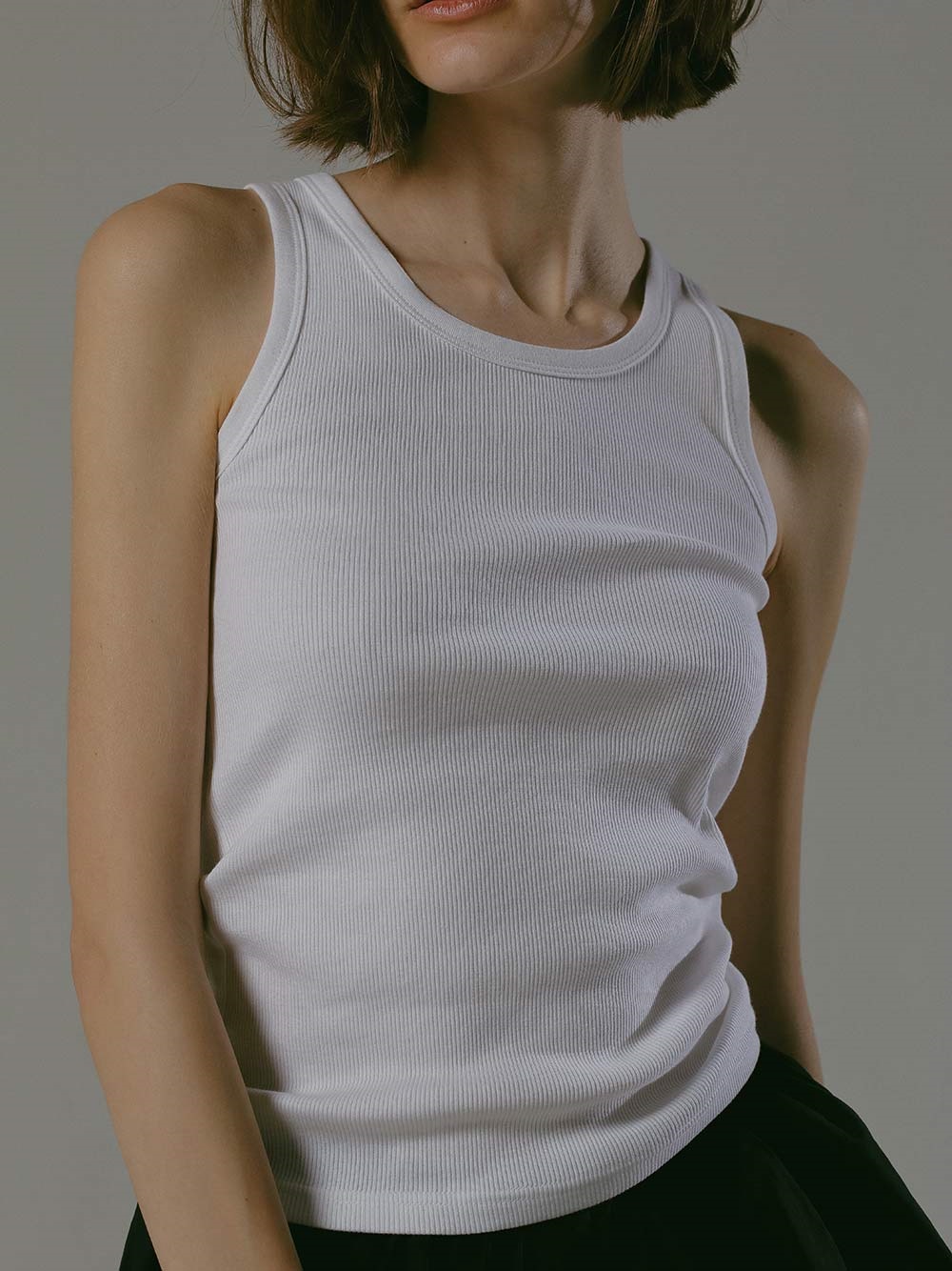 コットンリブタンクトップ | Cut and sew | HER. Online Store