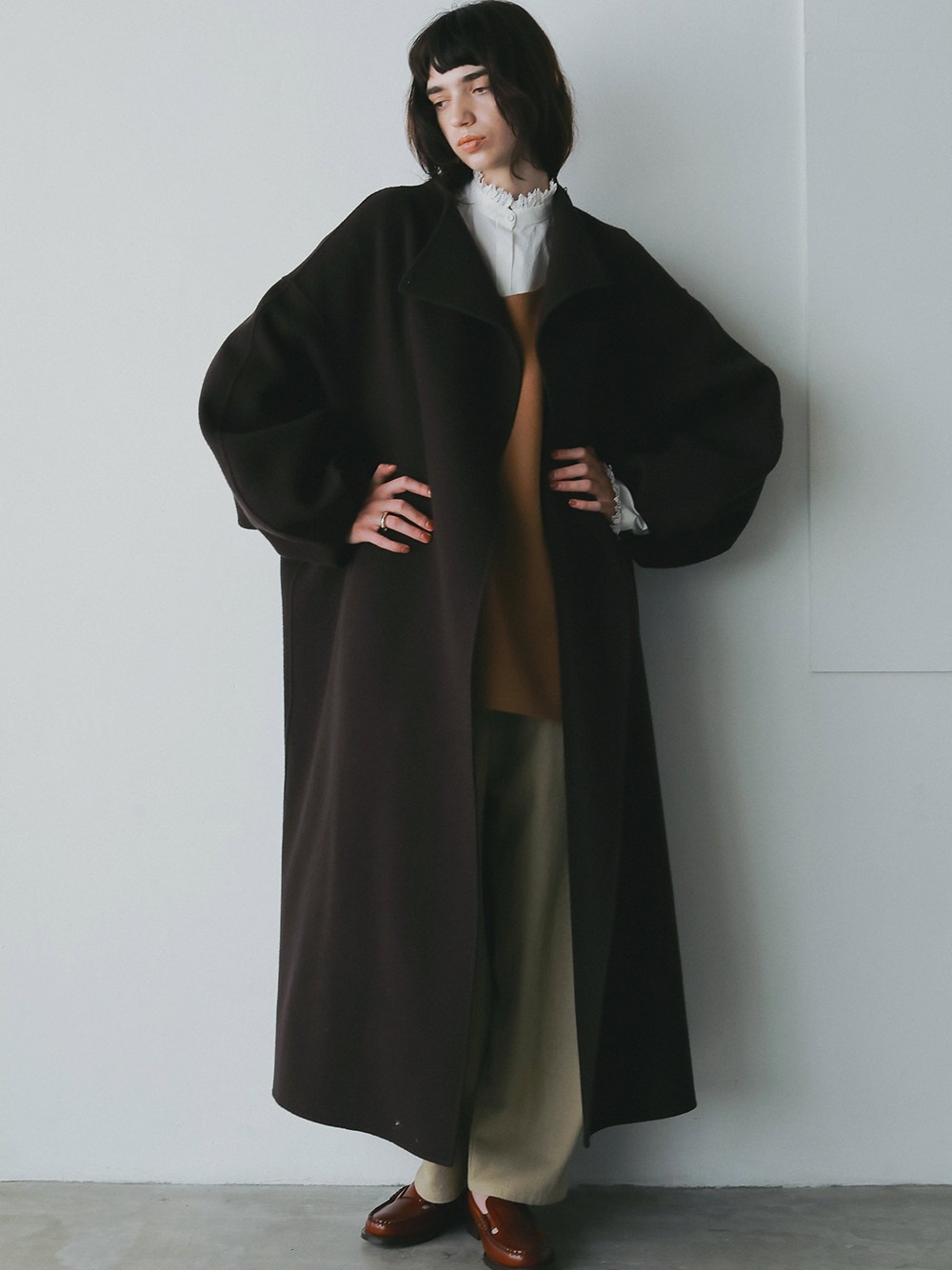 ウールリバードルマンコート | Coat | HER. Online Store