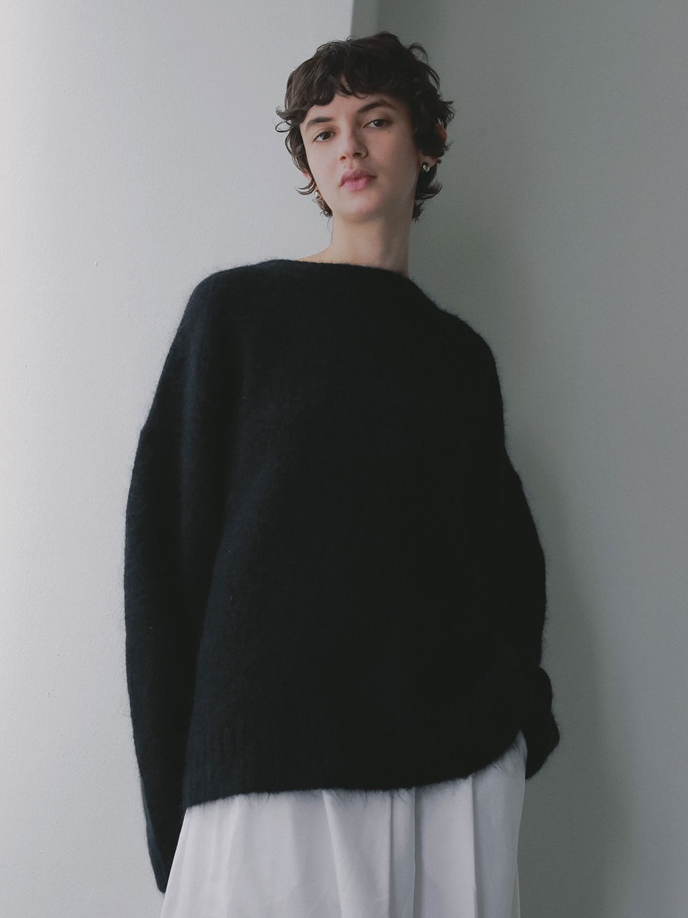 モヘア混ニットプルオーバー | Knit | HER. Online Store