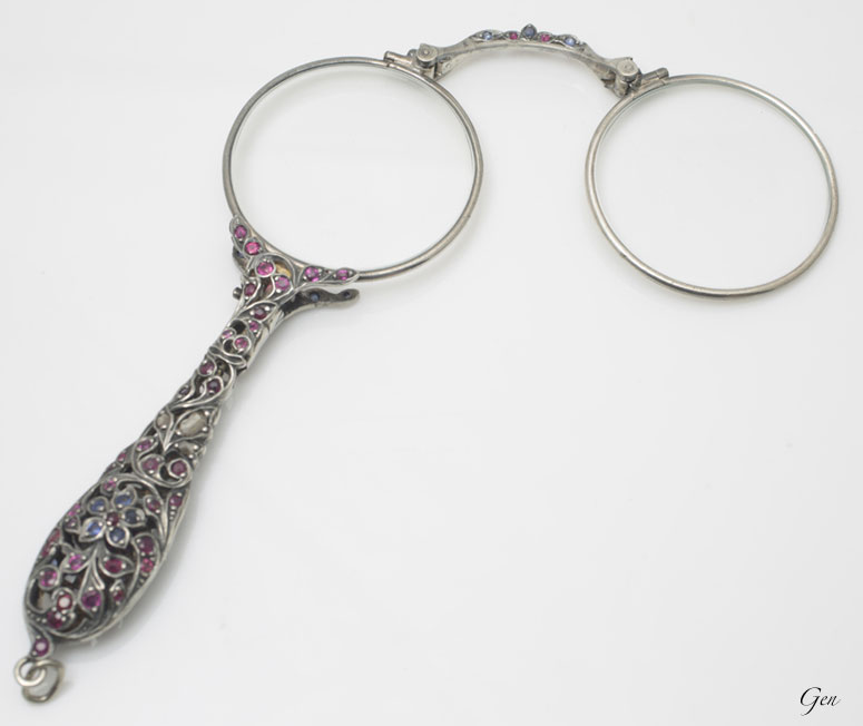 アールデコのオシャレなロニエット＆ルーペ（老眼鏡） | アンティーク