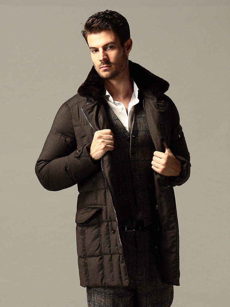 MOORER ムーレー メンズ ダウンジャケット モリス ウール カシミヤ