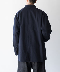 INTÉRIM/インテリム】MILITARY WOOL SERGE FORESTIERE - NAVY | 公式
