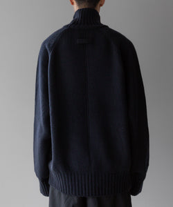 stein / シュタイン】EX FINE LAMBS LOOSE HIGH NECK KNIT LS - DARK