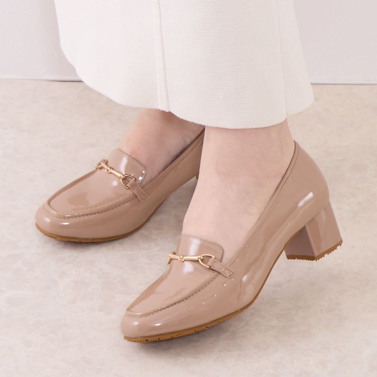 耐水】ヒールアップビットレインローファー/644103