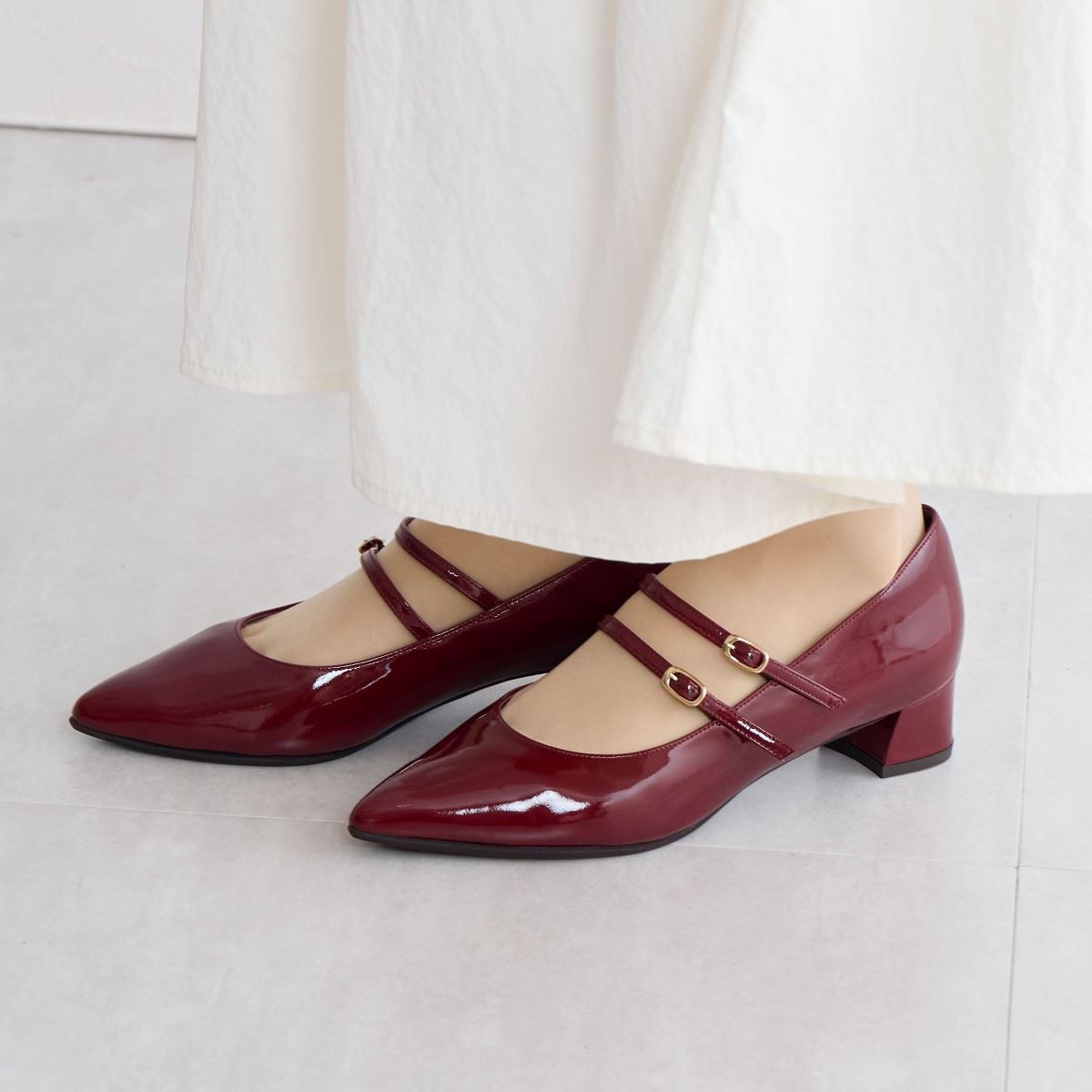 SALE】ダブルベルトメリージェーンパンプス/641314