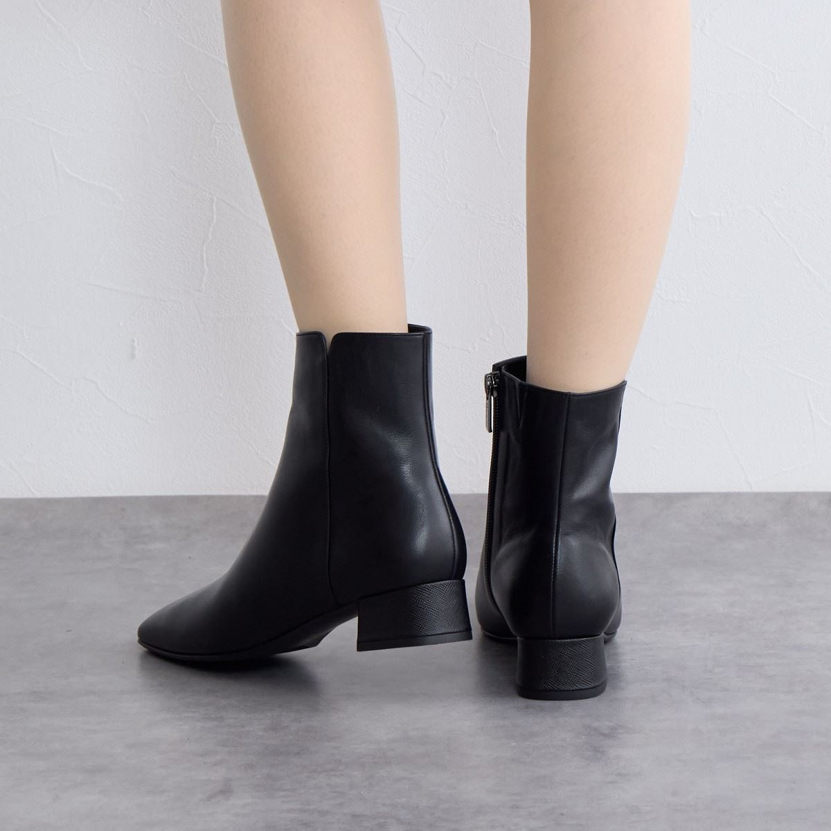 SALE】サイドVカットショートブーツ/641412