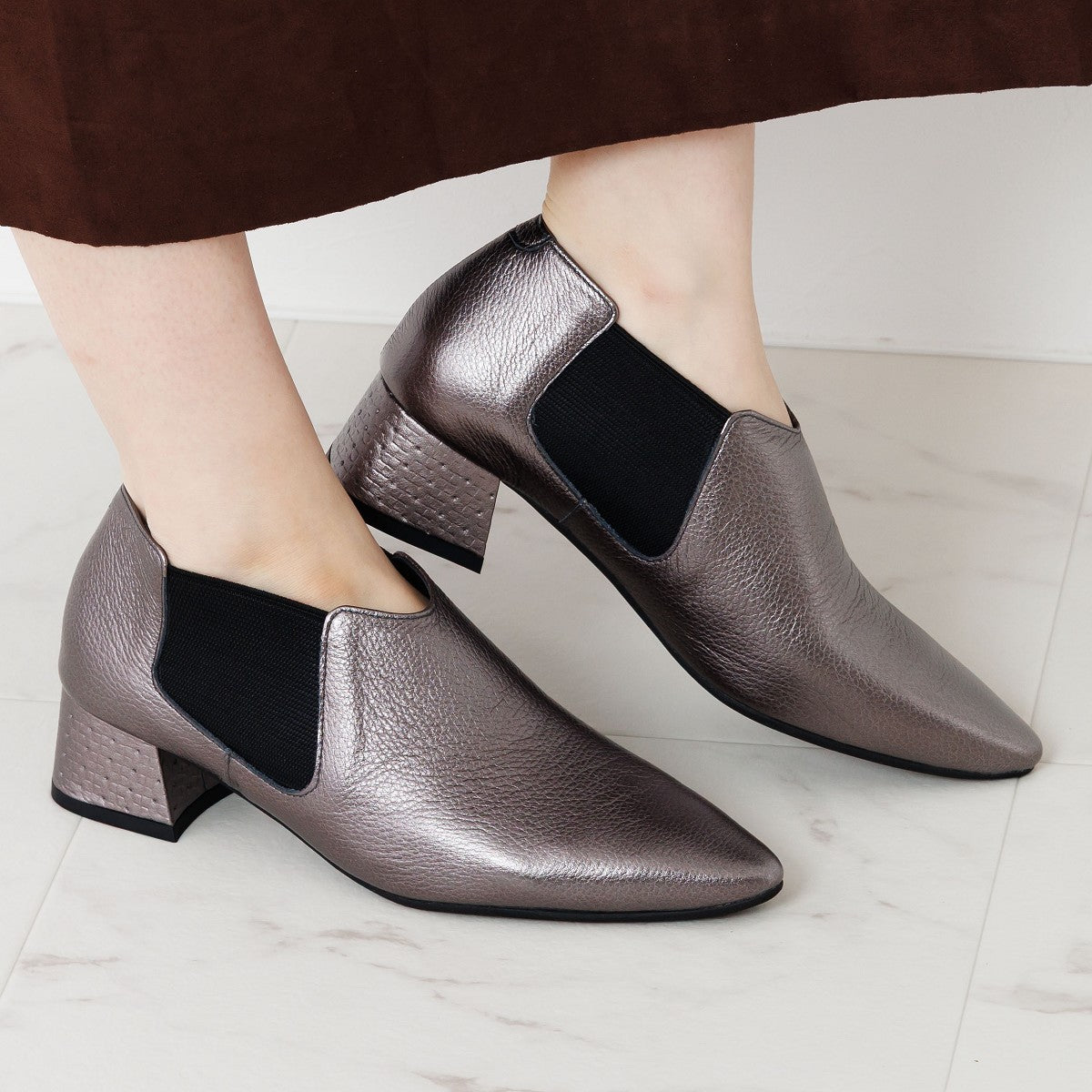 SALE】ポインテッドトゥサイドゴアブーティ/651316