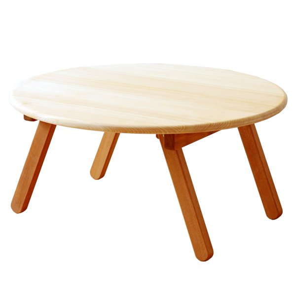 丸テーブル・ちゃぶ台｜ひのき無垢家具｜ヒノキクラフト