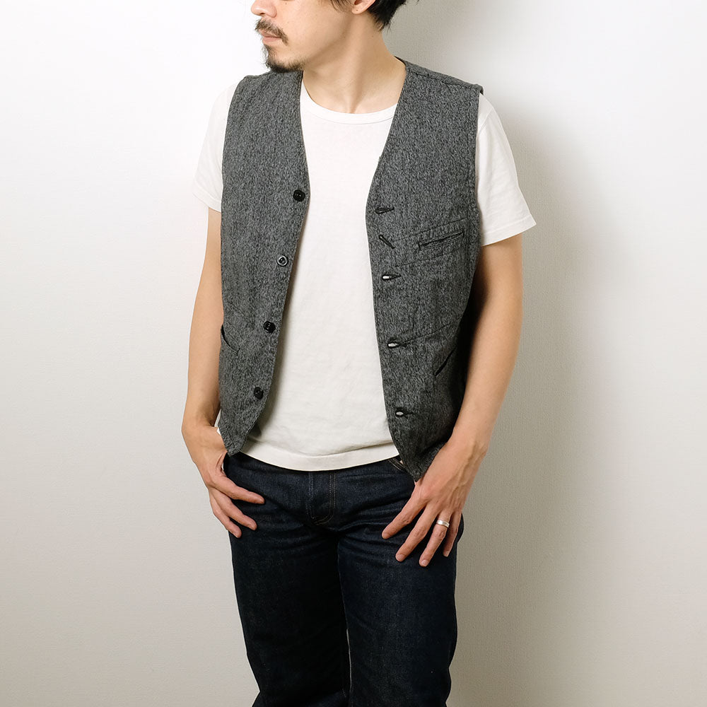 Sugar Cane - 9oz. BLACK COVERT WORK VEST - SC12795 – HINOYA Online