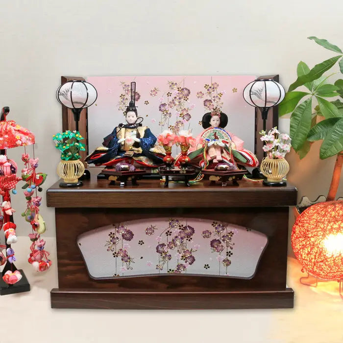 工房で職人が作り込んだ男雛と女雛の雛人形【れいめい雛】ひな祭りの