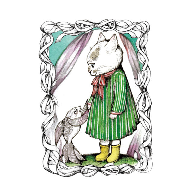 ヒグチユウコさんのジグレー画 LOVE ヒグチユウコさんのジグレー画