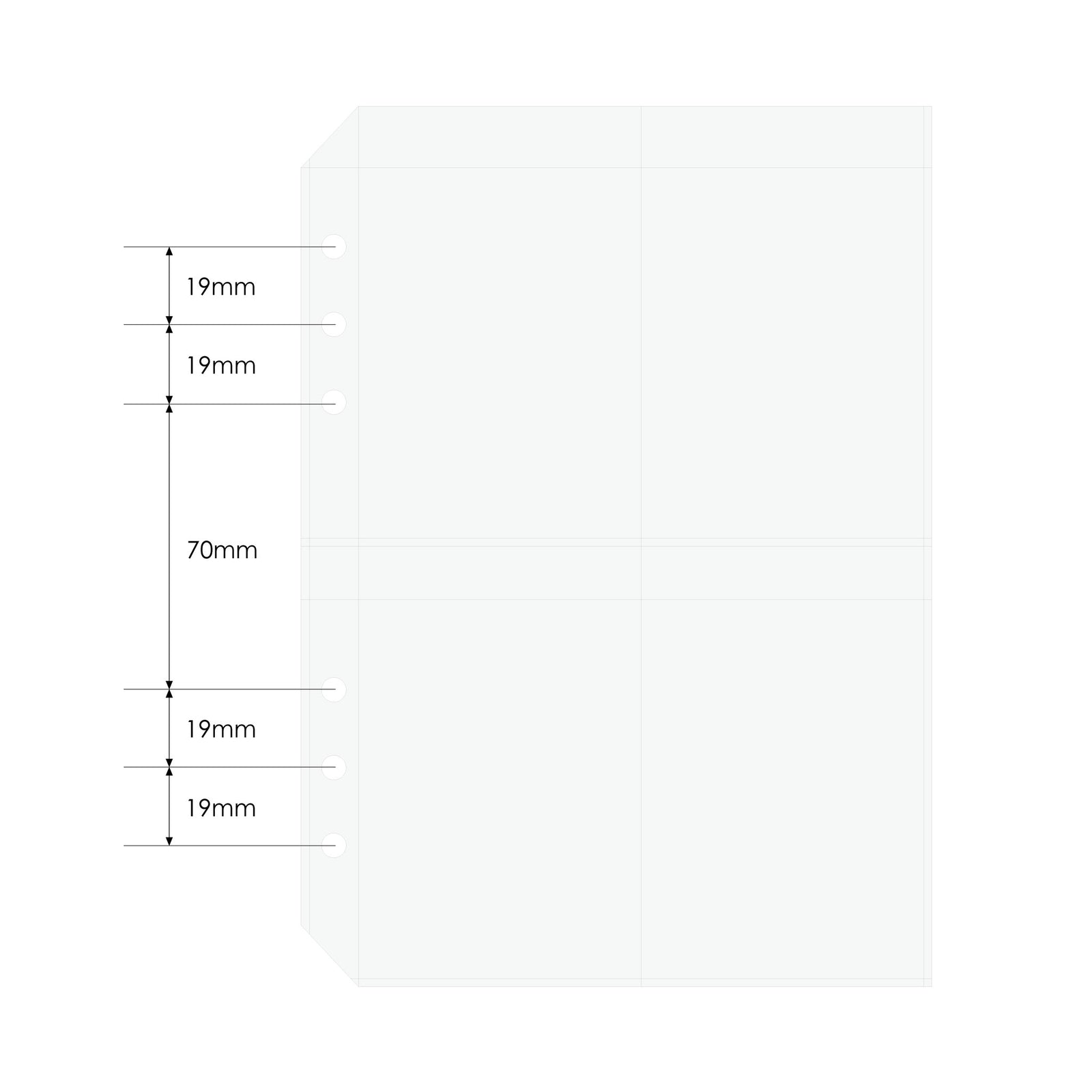 オトナのシールコレクション バインダータイプ ポケットリフィル（6穴